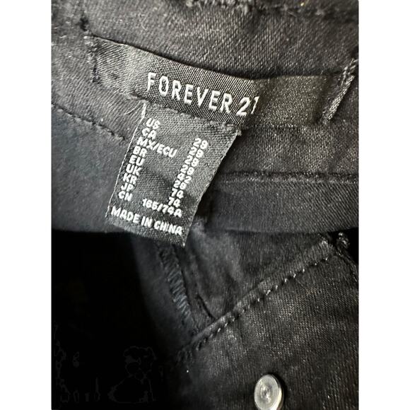 Forever 21 Black High Waisted, Slim Leg Jeans, Women's 29, NWT - Picture 3 of 3